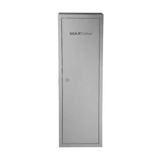DALLAS LOCATION - MAXSafes 18 Gun KD Steel Cabinet with Key Lock Access in Matte Grey PALLET-(7 UNITS)