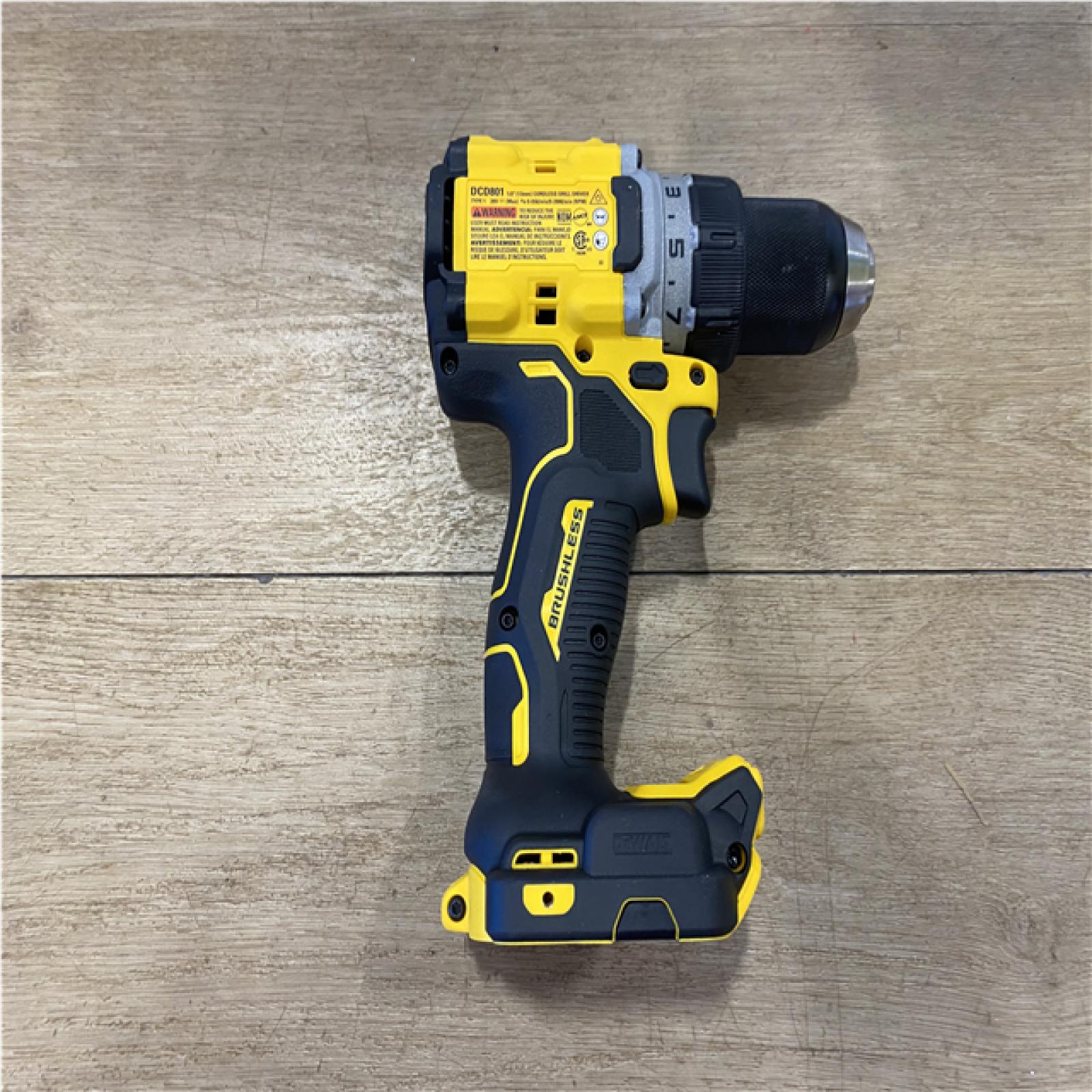 AS-IS DEWALT 20V MAX XR Lithium-Ion Brushless Cordless 1/2 in. Drill/Driver Kit