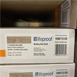 DALLAS LOCATION - LIFEPROOF Sterling Oak 22 MIL x 8.7 in. W x 48 in. L Waterproof (20.1 sqft/case) (27 CASES)