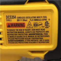 AS-IS DEWALT ATOMIC 20V MAX Lithium-Ion Cordless Brushless Oscillating Tool Kit