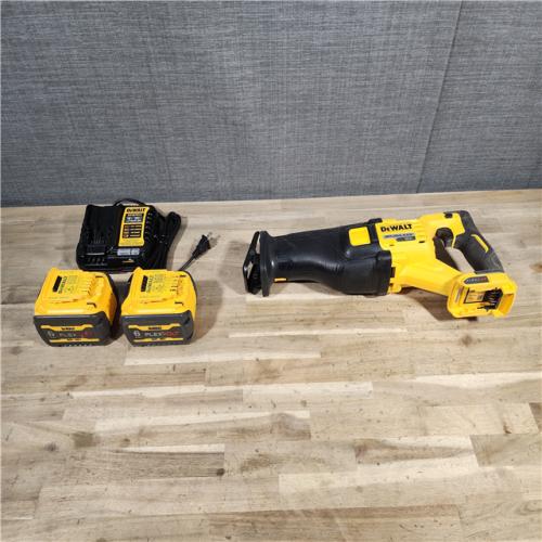 HOUSTON LOCATION - AS-IS DEWALT FLEXVOLT 60-Volt MAX Cordless Brushless Reciprocating Saw with (2) FLEXVOLT 6.0Ah Batteries