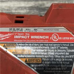 AS-IS Milwaukee FUEL 18V Lithium-Ion Brushless Cordless 1/2 in. Impact Wrench with Friction Ring (Tool-Only)