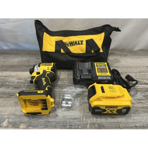 AS-IS DEWALT ATOMIC 20V MAX Lithium-Ion Cordless 1/4 in. Brushless Impact Driver Kit