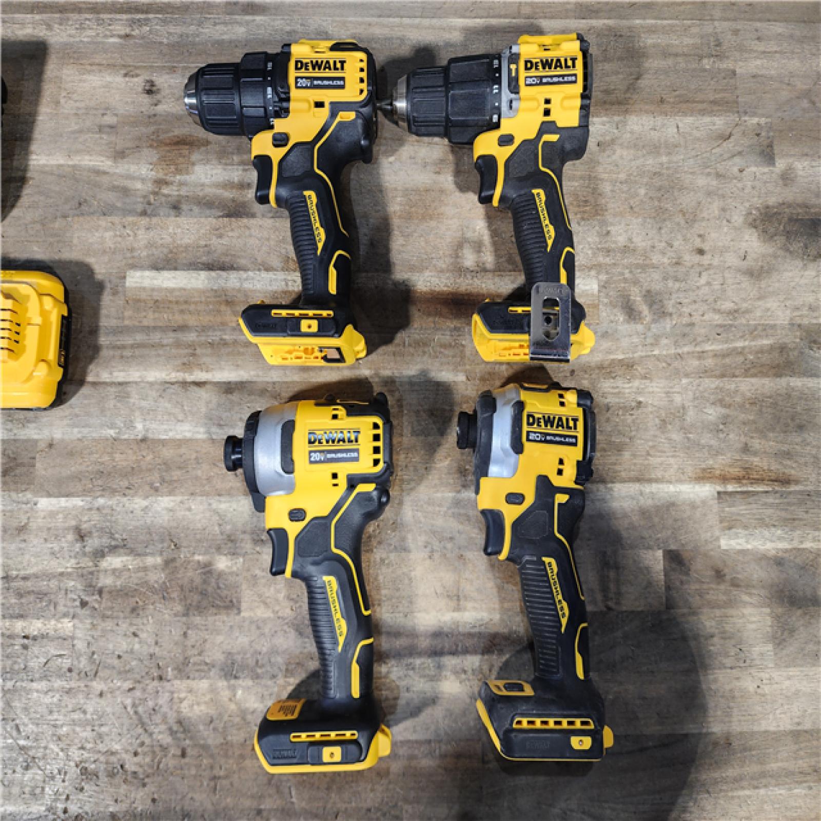 HOUSTON LOCATION - AS-IS DEWALT 4 TOOL COMBO KIT W/ (2) BATTERY & CHARGER