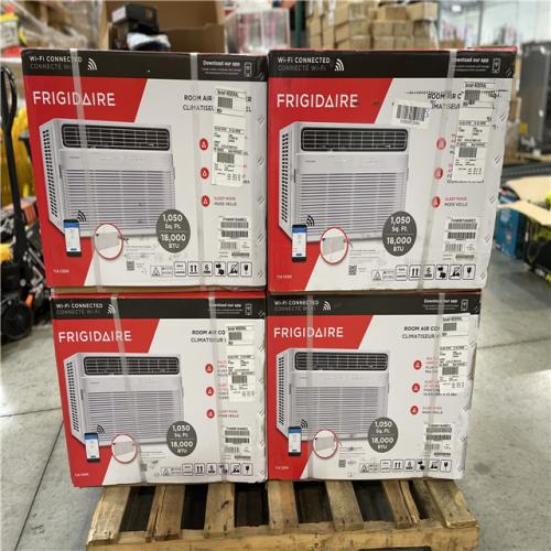 DALLAS LOCATION- NEW!- FRIGIDAIRE18 000 DOE BTU 230-Volts Window Air Conditioner PALLET (4 UNITS)