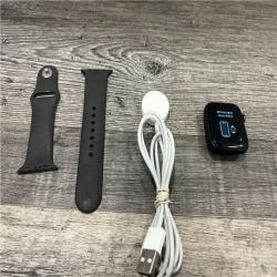 AS-IS Apple Watch Series 6 (GPS+Cellular, 44mm) - Black Sport Band- WR-50M