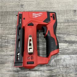 AS-IS Milwaukee 12-Volt Lithium-Ion Cordless 3/8 in. Crown Stapler (Tool-Only)