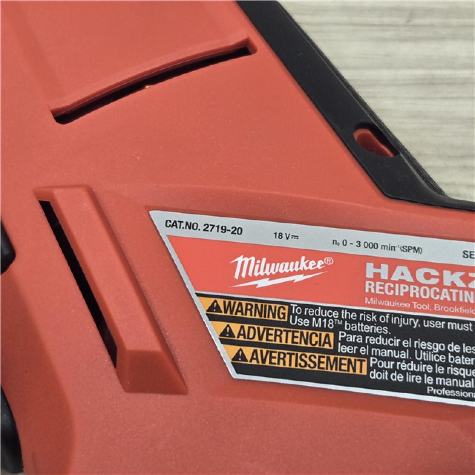 AS-IS Milwaukee 2719-20 Hackzall Reciprocating Saw (Tool-Only)