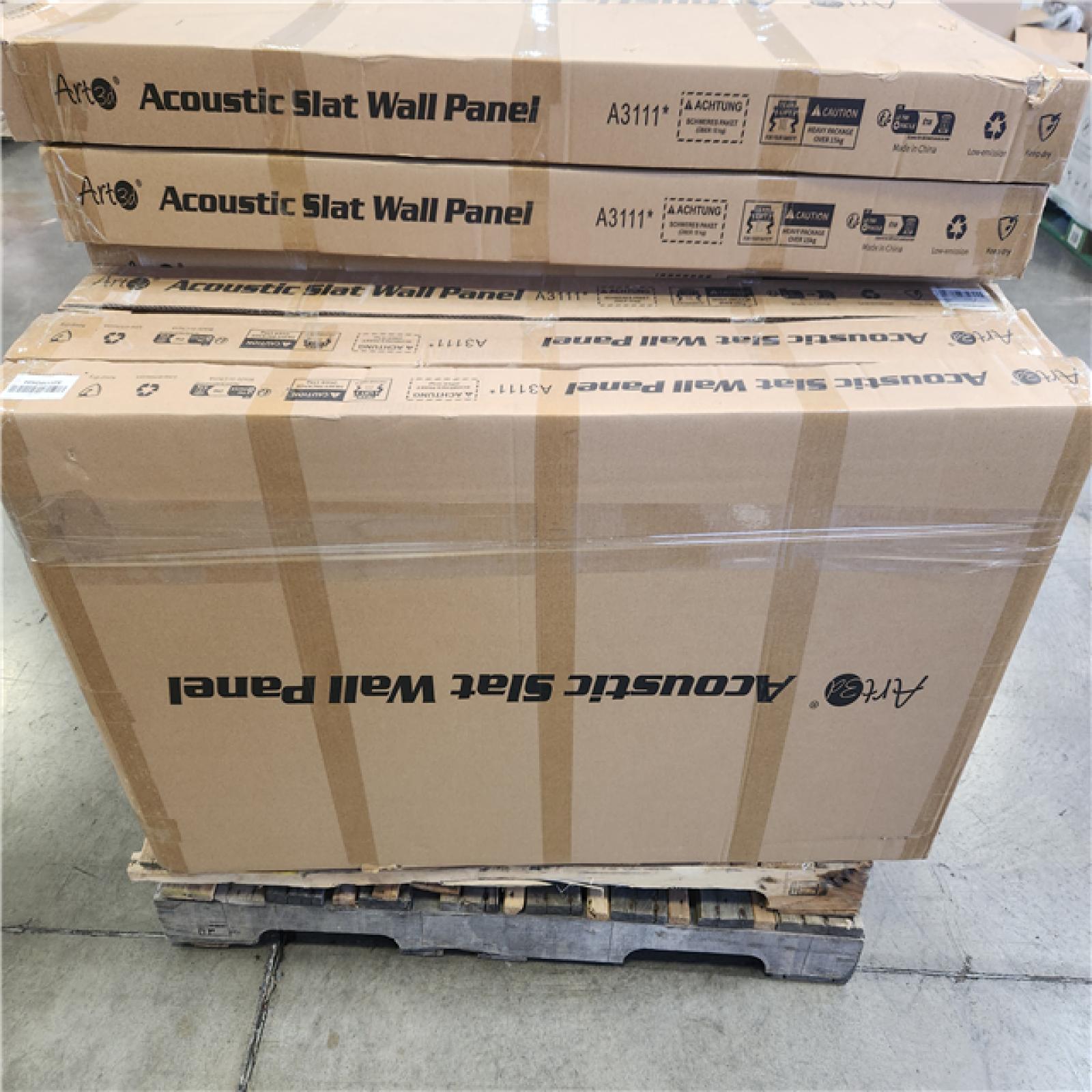 Phoenix NEW Art3dwallpanels 0.83 in. x 2 ft. x 4 ft. Dark Oak Slat MDF Acoustic Decorative Wall Paneling  3D Sound Absorbing Panel(372 sq. ft./12 Case)