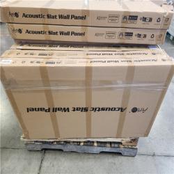 Phoenix NEW Art3dwallpanels 0.83 in. x 2 ft. x 4 ft. Dark Oak Slat MDF Acoustic Decorative Wall Paneling  3D Sound Absorbing Panel(372 sq. ft./12 Case)