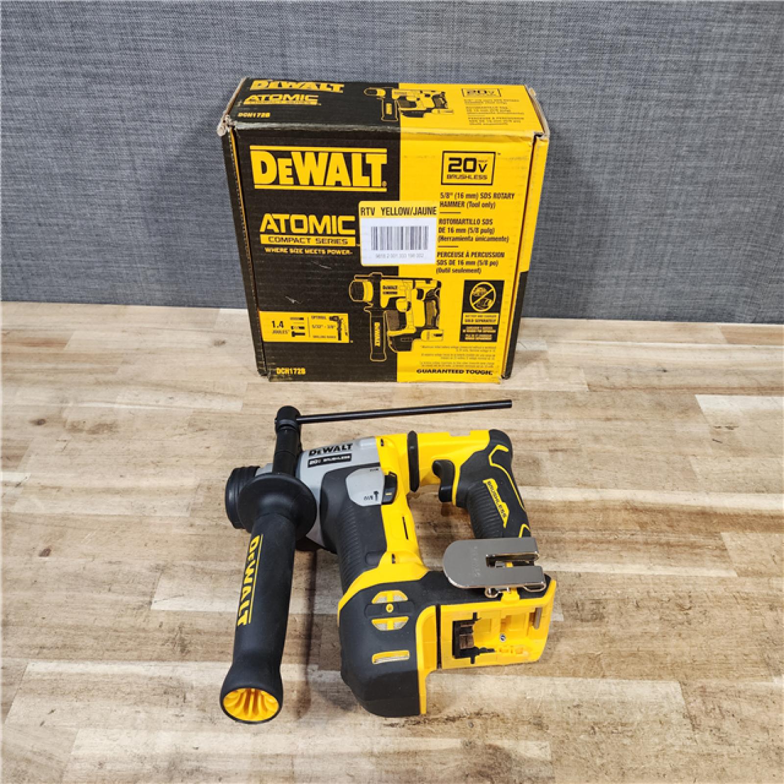 HOUSTON LOCATION - AS - IS DEWALT ATOMIC 20V MAX Cordless Brushless Ultra-Compact 5/8 in. SDS Plus Hammer Drill (Tool Only)