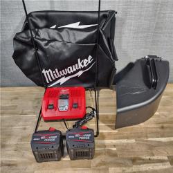 HOUSTON LOCATION - AS-IS M18 FUEL Brushless Cordless 21 in. Walk Behind Dual Battery Self-Propelled Mower W/(2) 12.0Ah Battery and Rapid Charger
