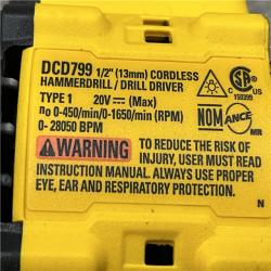 AS-IS DEWALT ATOMIC 20V Lithium-Ion Cordless 1/2 in. Hammer Drill Kit