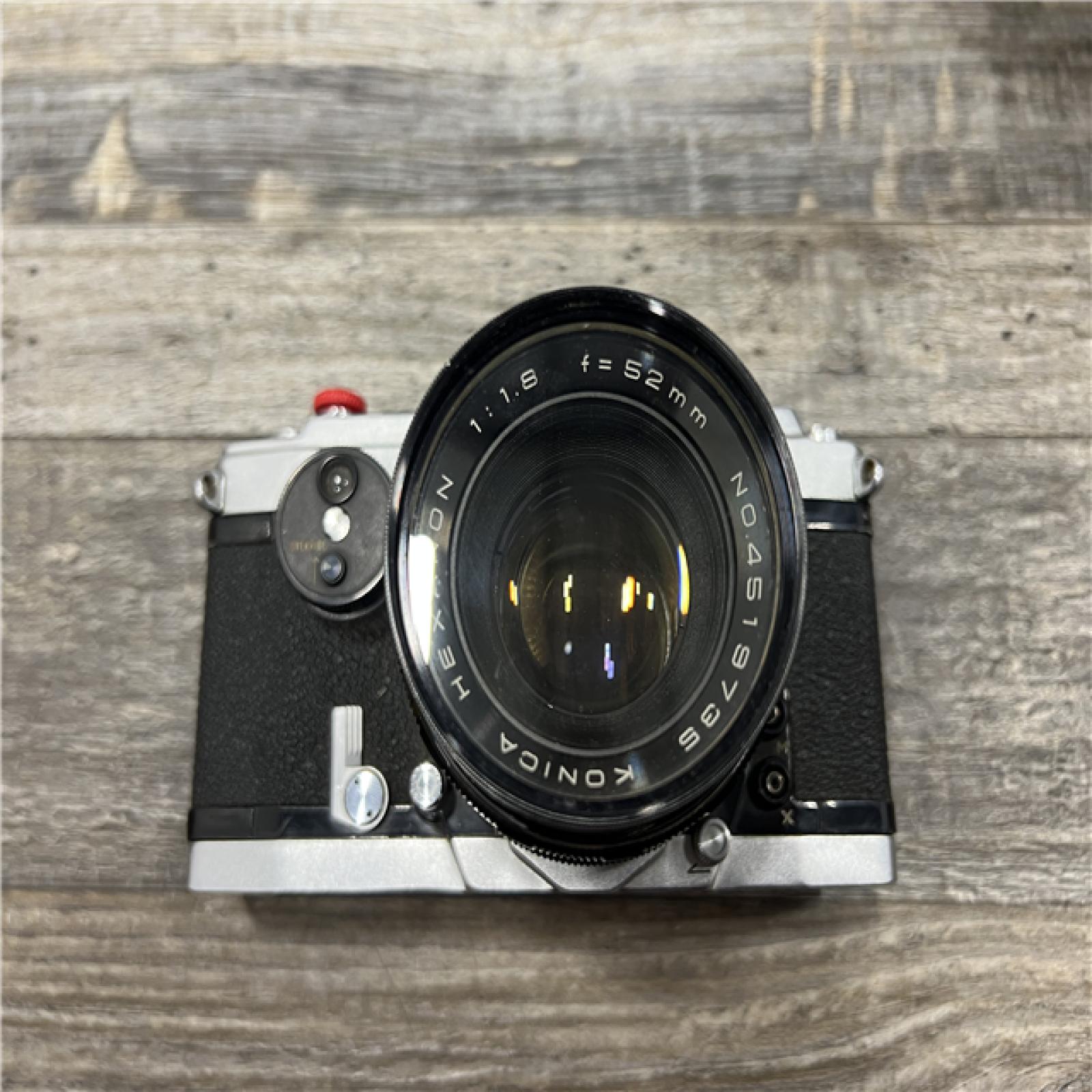 AS-IS Konica Autorex Full & Half Frame Film Camera + 52mm f1.8 Lens From JAPAN