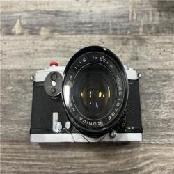 AS-IS Konica Autorex Full & Half Frame Film Camera + 52mm f1.8 Lens From JAPAN