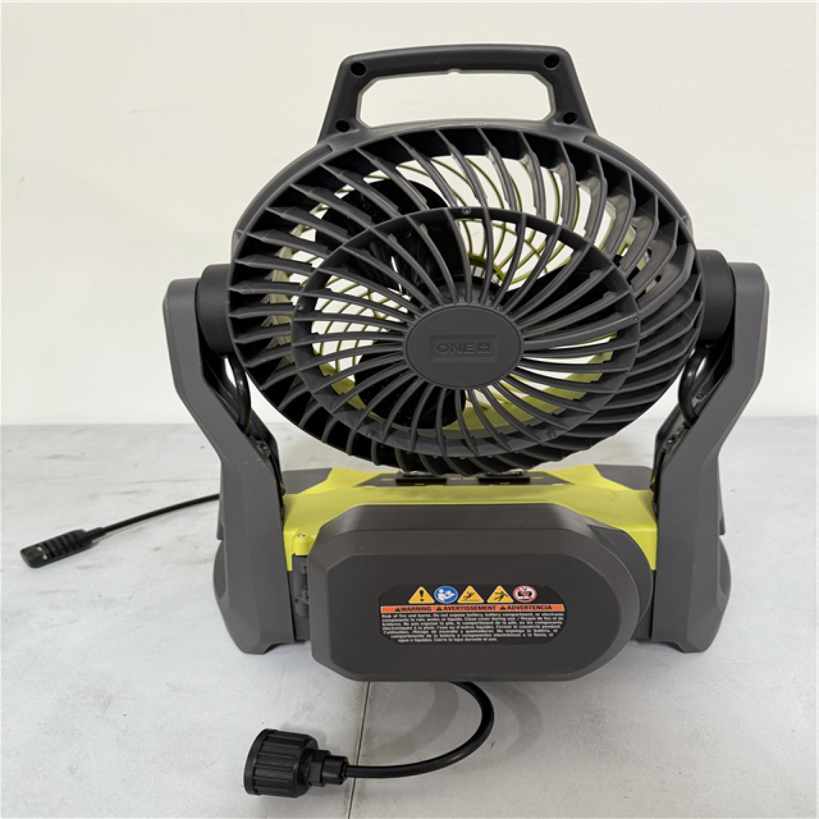 California NEW Ryobi 18V 7.5 Bucket Top Misting Fan Kit, includes (1) battery & charger