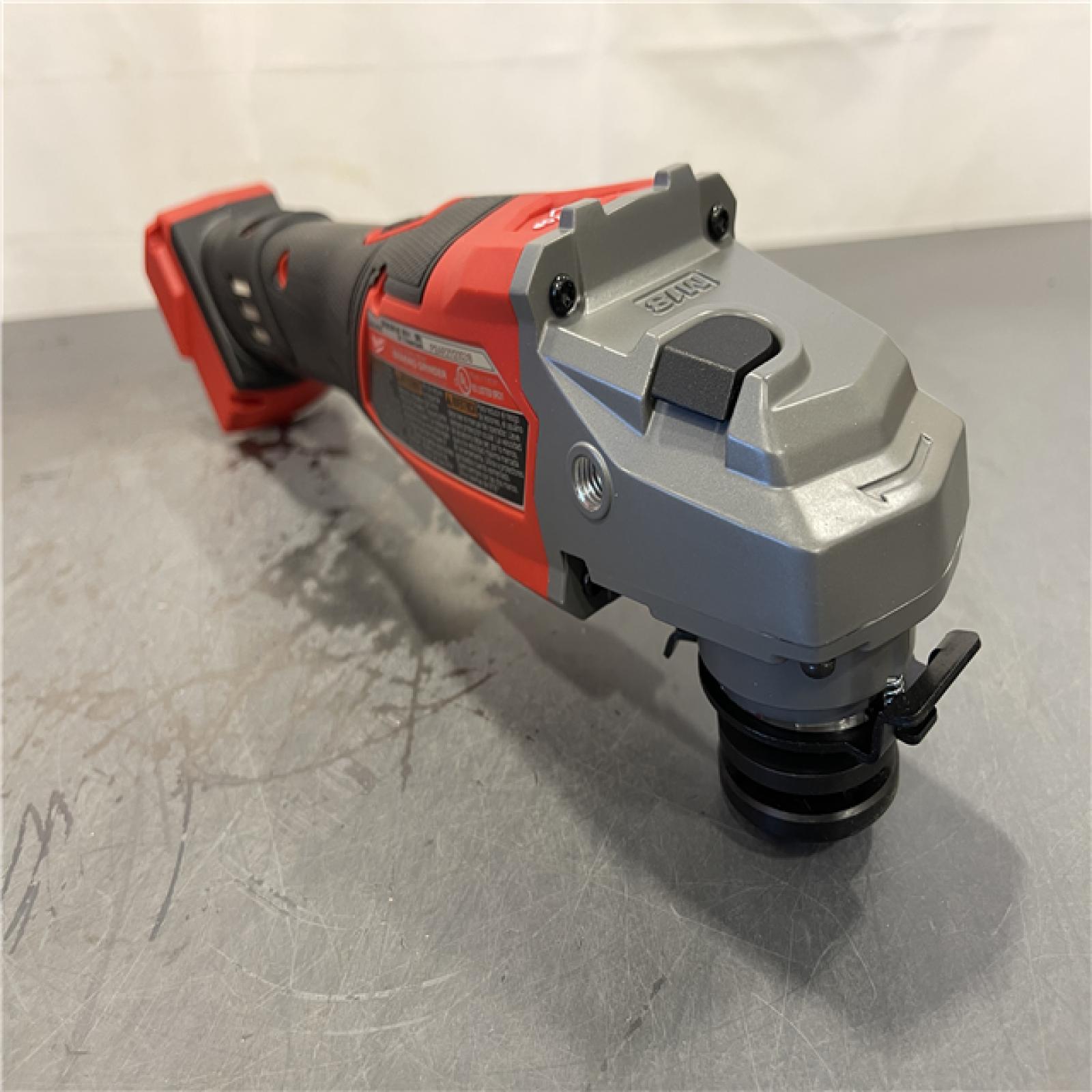AS-IS - MILWAUKEE M18 FUEL 18V Lithium-Ion Brushless Cordless 4-1/2 in./6 in. Braking Grinder with Slide Switch
