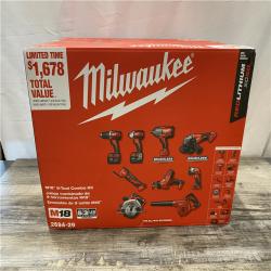 NEW - Milwaukee 18-Volt Lithium-Ion Cordless (9-Tool) Combo Kit