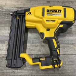 AS-IS DEWALT 20V MAX XR Lithium-Ion Electric Cordless 18-Gauge Brad Nailer (Tool Only)