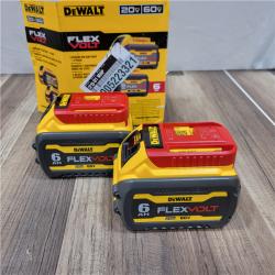 LIKE NEW! DEWALT FLEXVOLT 20-Volt/60-Volt MAX Lithium-Ion 6.0Ah Battery Pack (2-Pack)