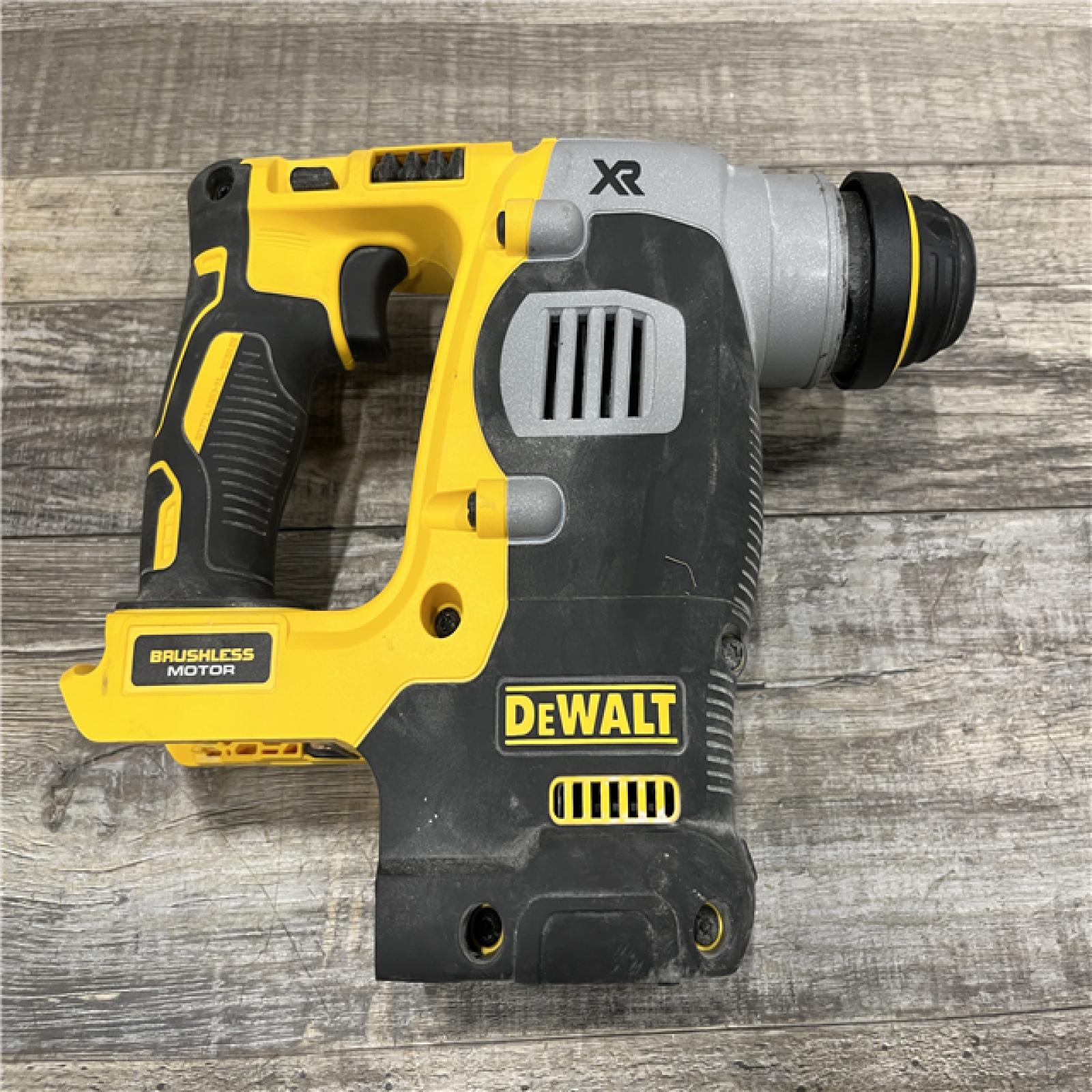 AS-IS DEWALT 20V MAX XR Cordless Brushless 1 in. SDS Plus L-Shape Rotary Hammer (Tool Only)