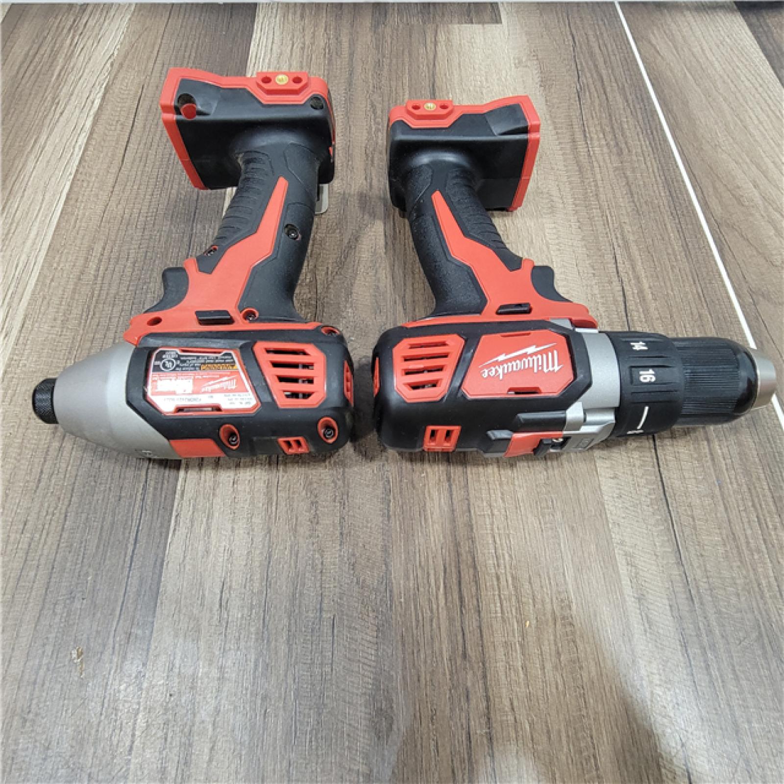 AS-IS Milwaukee M18 18V Cordless Brushed 2 Tool Drill/Driver and Impact Driver Kit