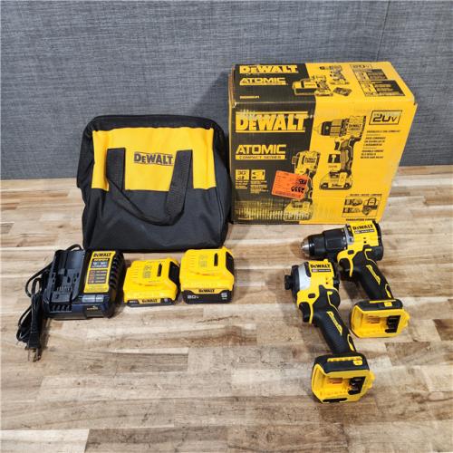 HOUSTON LOCATION - AS-IS (APPEARS LIKE NEW) DEWALT ATOMIC 20V MAX Lithium-Ion Cordless 2-Tool Combo Kit