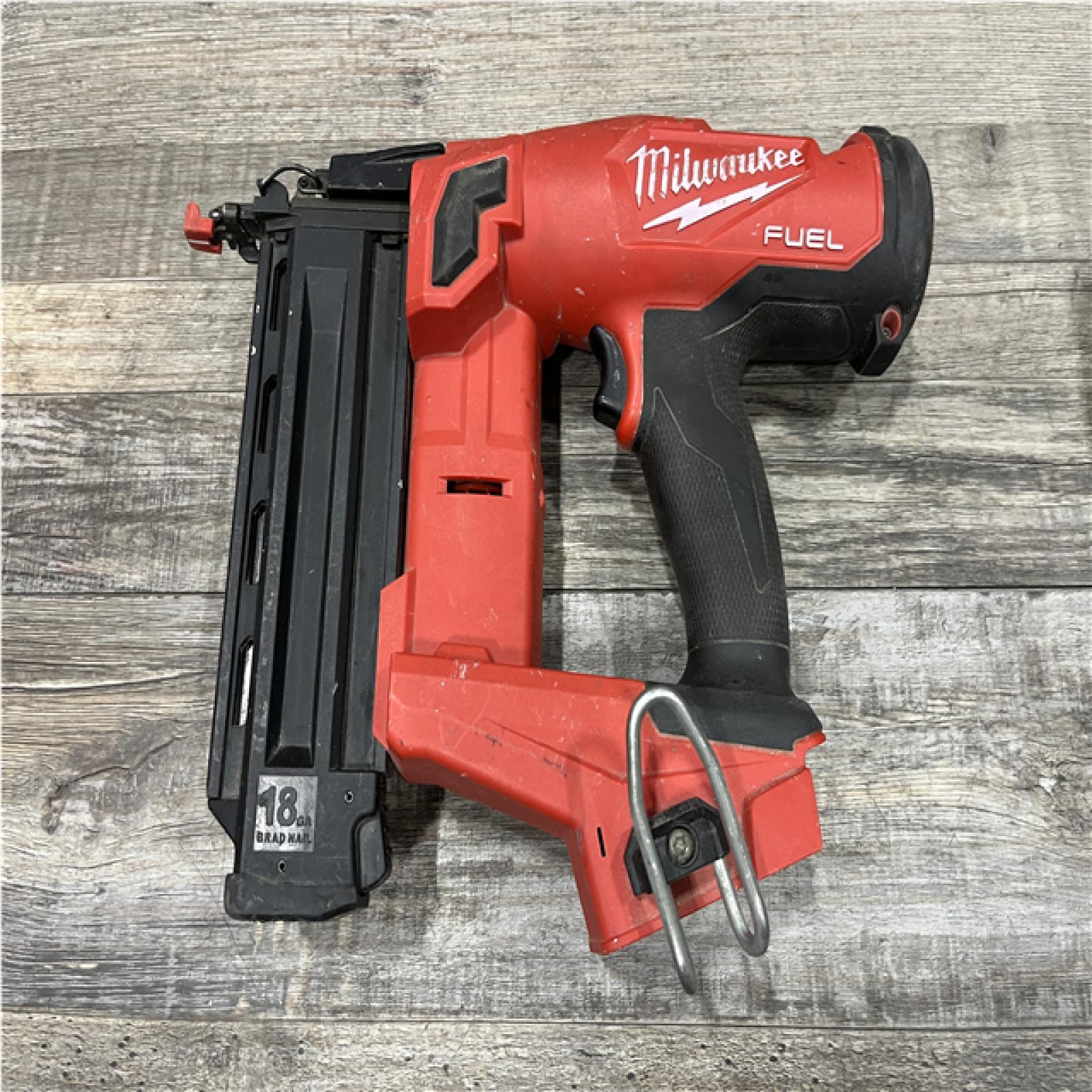 AS-IS Milwaukee FUEL 18-Volt Lithium-Ion Brushless Cordless Gen II 18-Gauge Brad Nailer (Tool-Only)