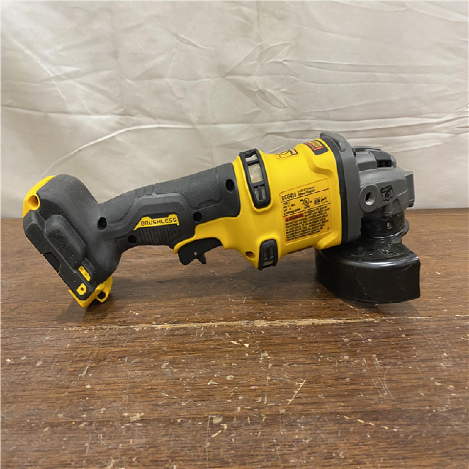 AS-IS DEWALT 60V MAX Cordless Brushless 4.5 in. to 6 in. Small Angle Grinder with Kickback Brake (Tool Only)