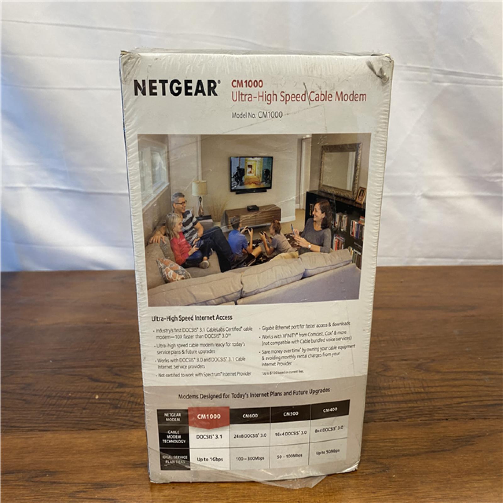 NEW!Netgear Cable Modem Cm1000 - Compatible with All Cable Providers Including Xfinity by Comcast  Spectrum  Cox | for Cable Plans up to 1 Gigabit | Docsi