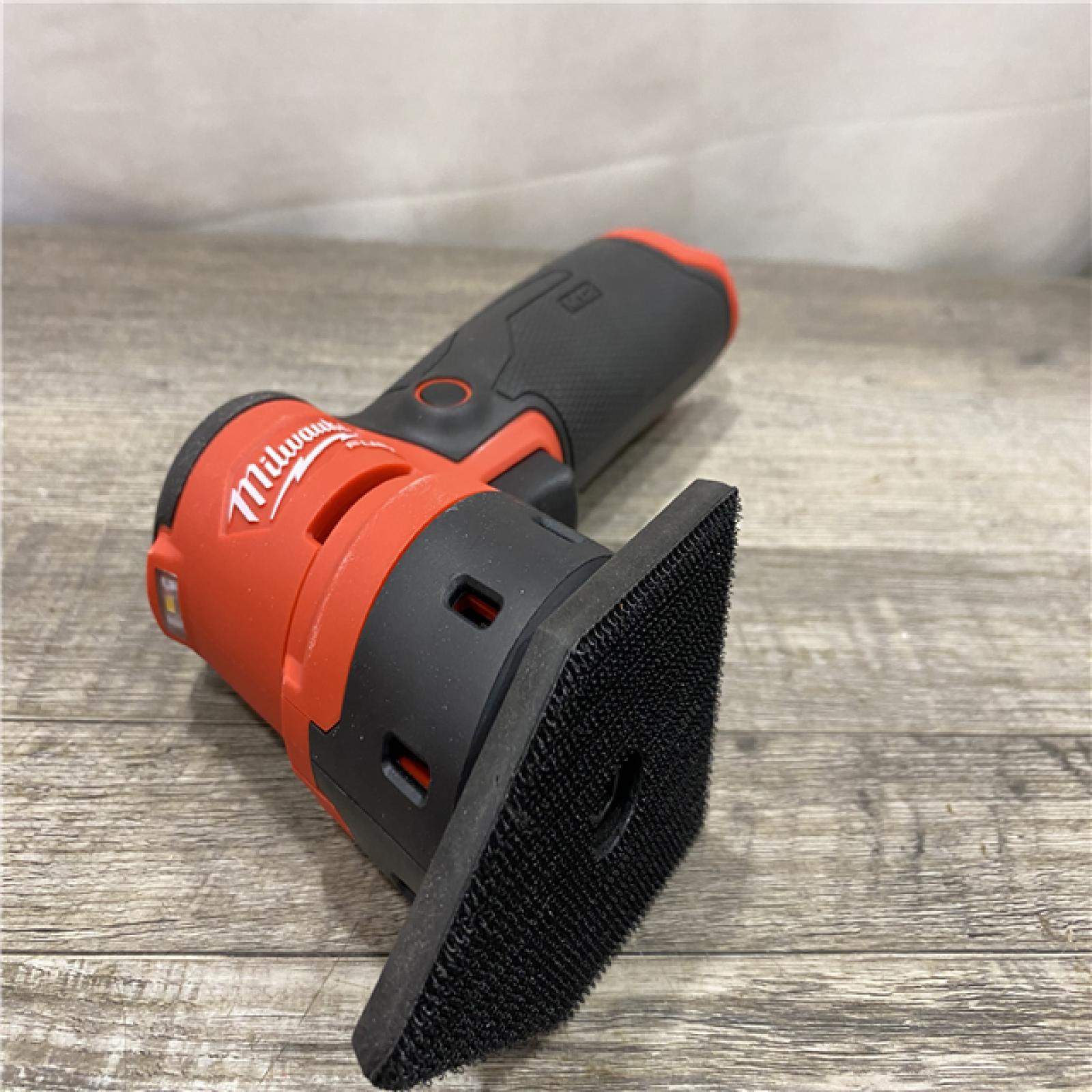 AS-IS Milwaukee FUEL 12-Volt Lithium-Ion Brushless Cordless Orbital Detail Sander (Tool-Only)