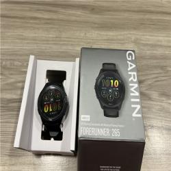 AS-IS Garmin - Forerunner 265 GPS Smartwatch 46 mm Fiber-Reinforced polymer - Black