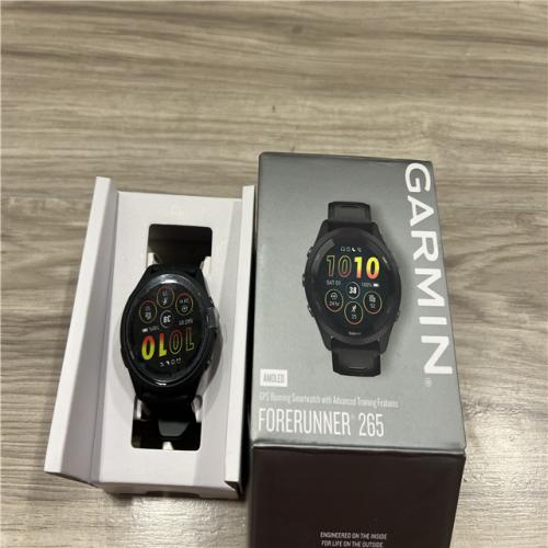 AS-IS Garmin - Forerunner 265 GPS Smartwatch 46 mm Fiber-Reinforced polymer - Black