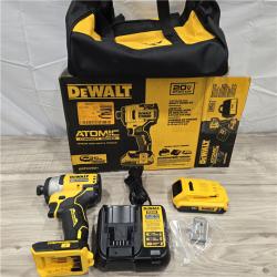 LIKE NEW! - DEWALT ATOMIC 20V MAX* Brushless Cordless Compact 1/4 in. Impact Driver Kit