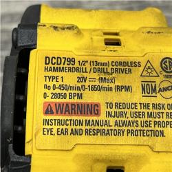 AS-IS DEWALT ATOMIC 20V Lithium-Ion Cordless 1/2 in. Hammer Drill Kit