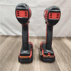 AS-IS- Milwaukee 18V Cordless Brushed 2-Tool Drill/Driver and Impact Driver Kit