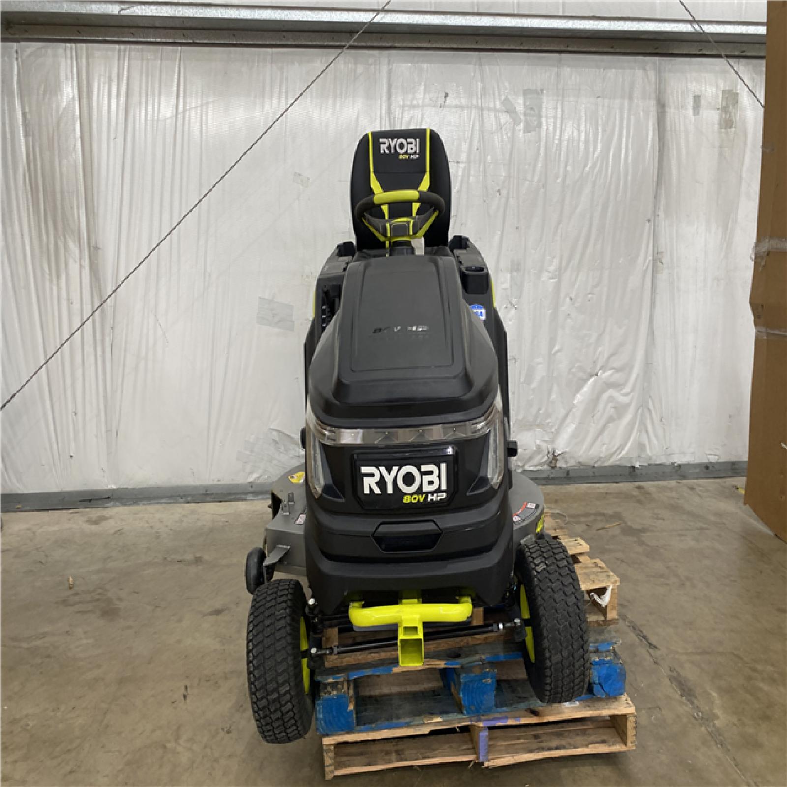 Houston Location AS IS - Ryobi 80v 42in, Cutting Width Riding Mower