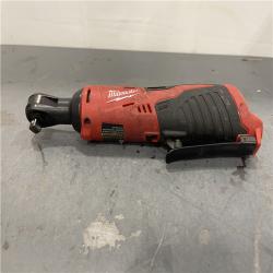 AS-IS - MILWAUKEE M12 12V Lithium-Ion Cordless 3/8 in. Ratchet (Tool-Only)