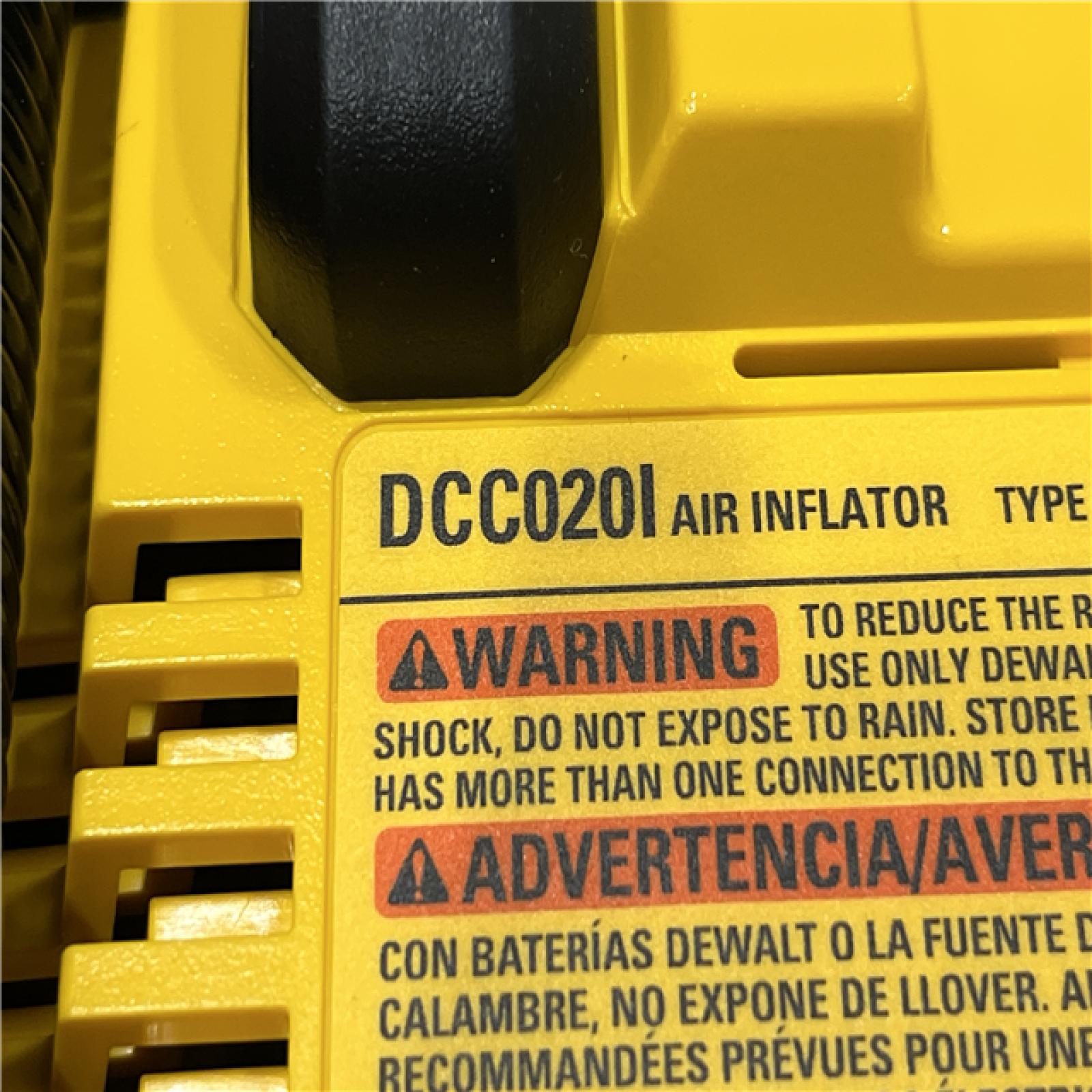 AS-IS DEWALT 20V MAX Cordless Electric Portable Inflator (Tool Only)