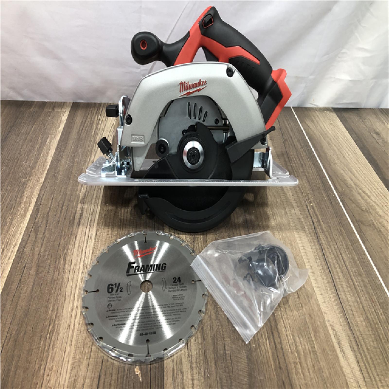 AS-IS Milwaukee 18V Lithium-Ion Cordless 6-1/2 in. Circular Saw (Tool-Only)