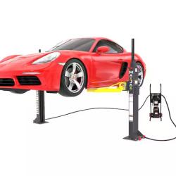 DALLAS LOCATION -  MAX JAX MK7 Symmetric Portable 2 Post Car Lift with 7 000 lbs. Weight Capacity and 110V Power Unit Included