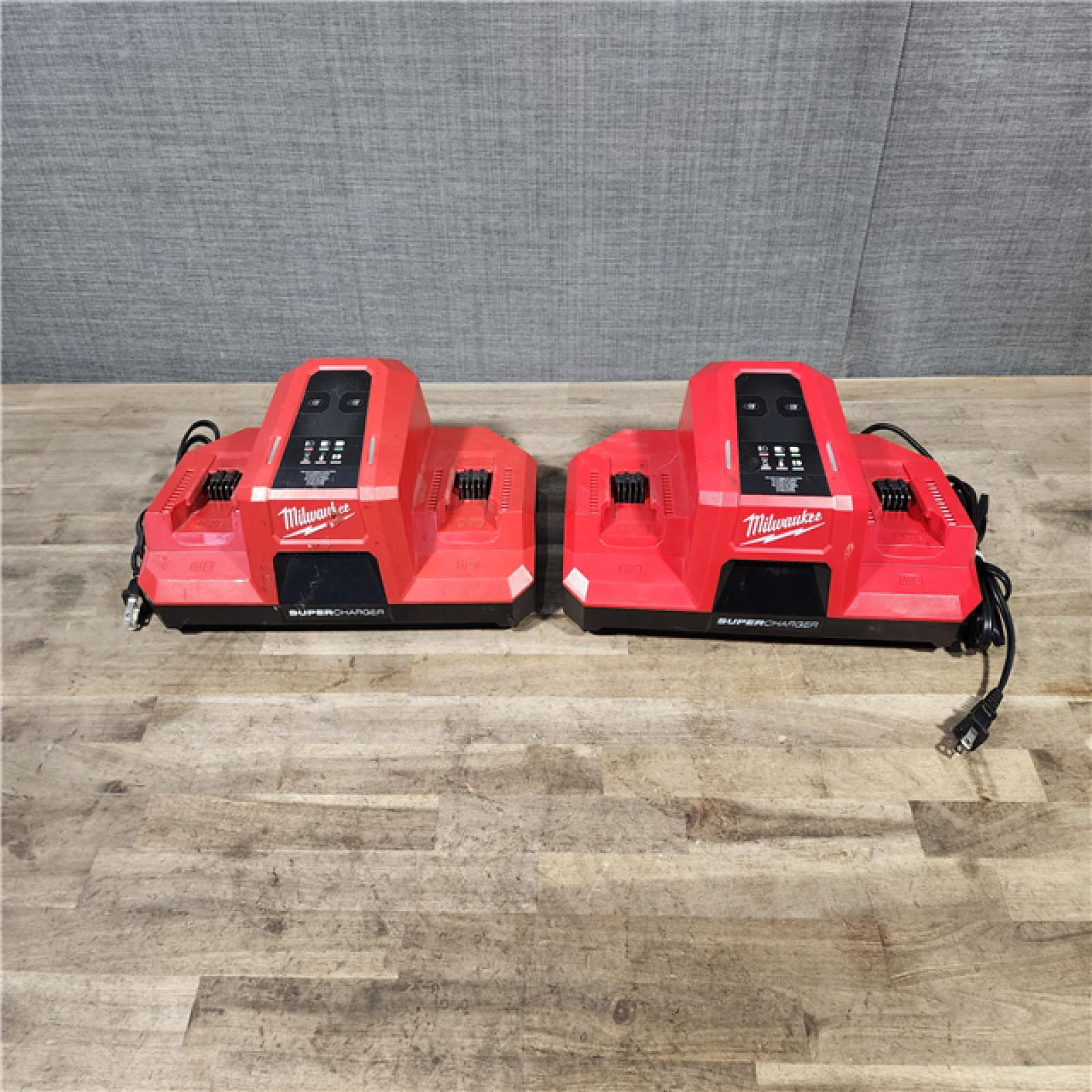 HOUSTON LOCATION - AS-IS MILWAUKEE BATTERY CHARGER PACK QTY - 2