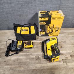 HOUSTON LOCATION - AS-IS DEWALT ATOMIC 20V MAX Lithium Ion Cordless 23 Gauge Pin Nailer Kit with 2.0Ah Battery and Charger