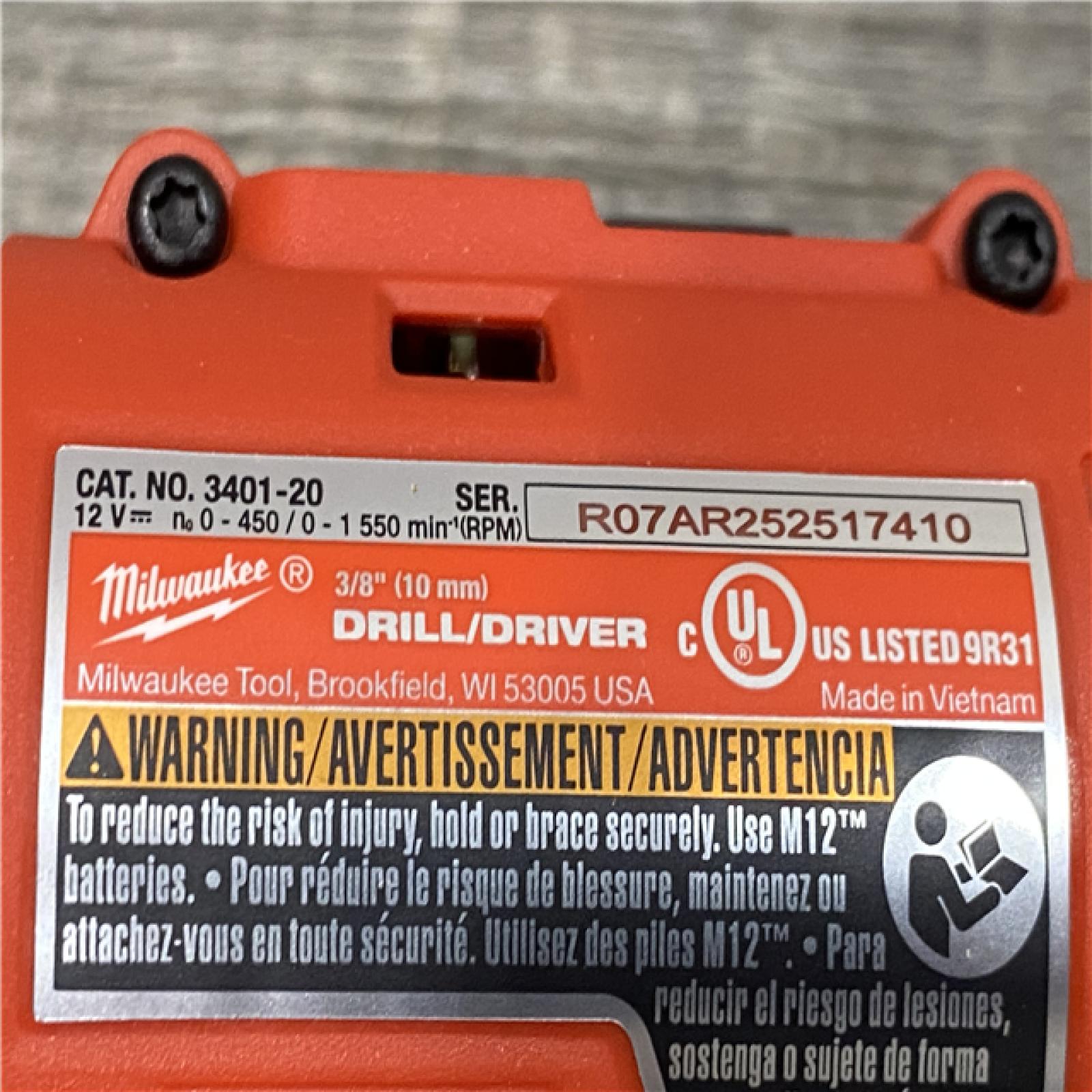 AS-IS Milwaukee 12-Volt Lithium-Ion Brushless Cordless Subcompact Drill and Impact Driver Combo Kit