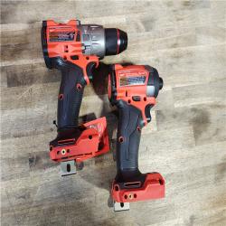 HOUSTON LOCATION - AS-IS (APPEARS LIKE NEW) MILWAUKEE FUEL 18V Lithium-Ion Brushless Cordless Hammer Drill and Impact Driver Combo Kit (2-Tool) with 2 Batteries