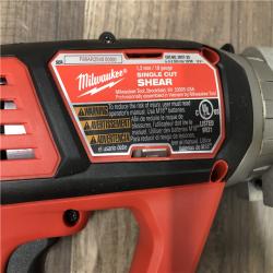 AS-IS Milwaukee 18-Volt Lithium-Ion Cordless 18-Gauge Single Cut Metal Shear (Tool Only)