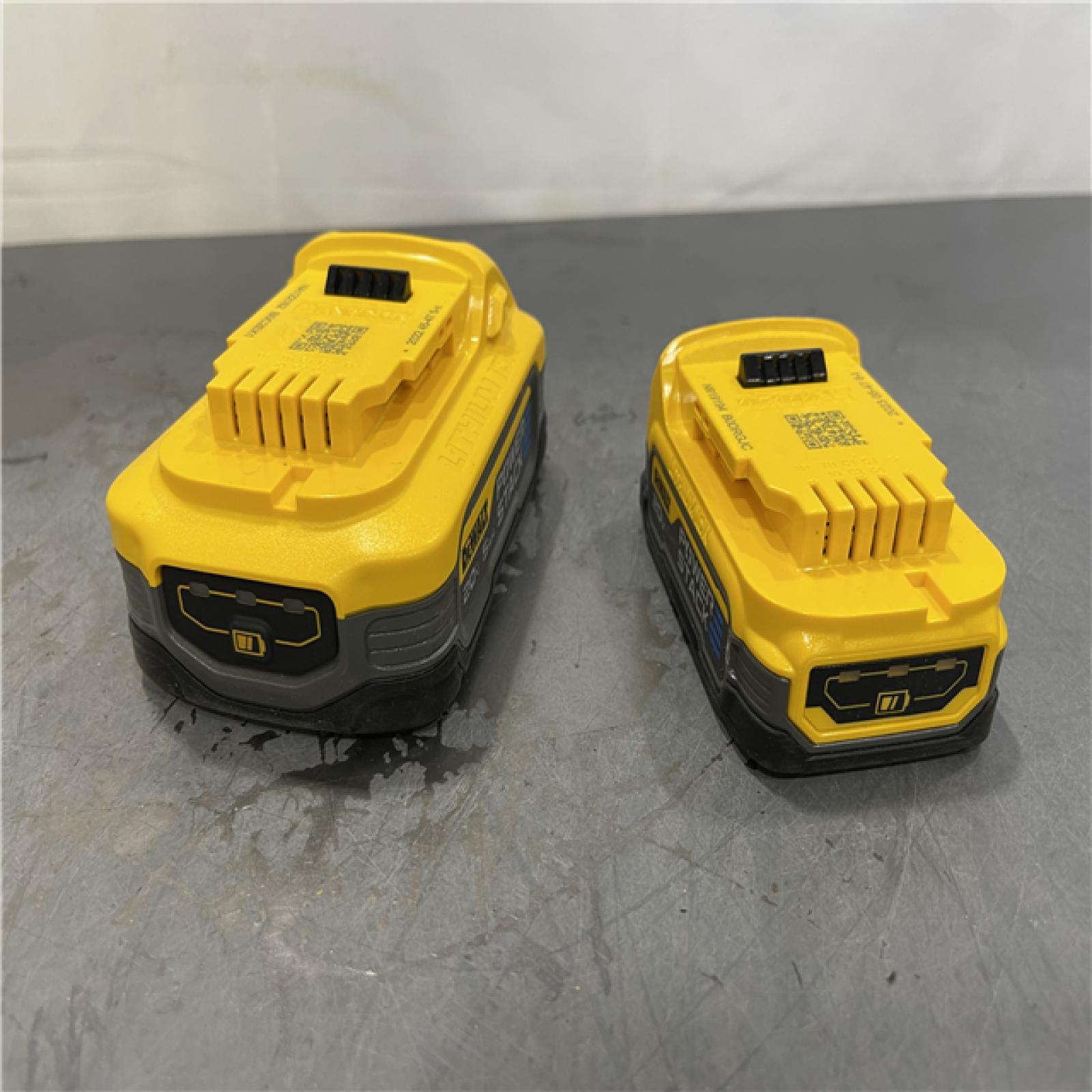 AS-IS - DeWalt 20V MAX POWERSTACK Lithium-Ion 1.7Ah and 5Ah Battery and Charger Starter Kit