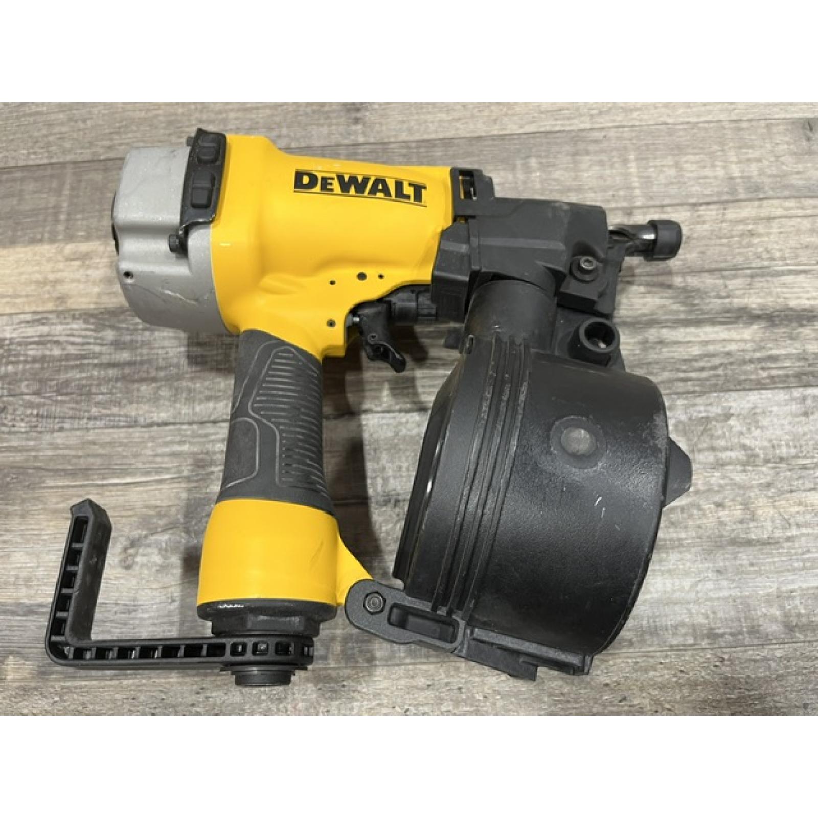 AS-IS DEWALT Pneumatic 15-Degree Coil Corded Siding Nailer