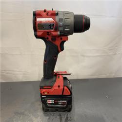 AS-IS - Milwaukee M18 FUEL 18V Lith-Ion Brushless Cordless 1/2 in. Hammer Drill/Driver w/ 5.0 Ah Battery