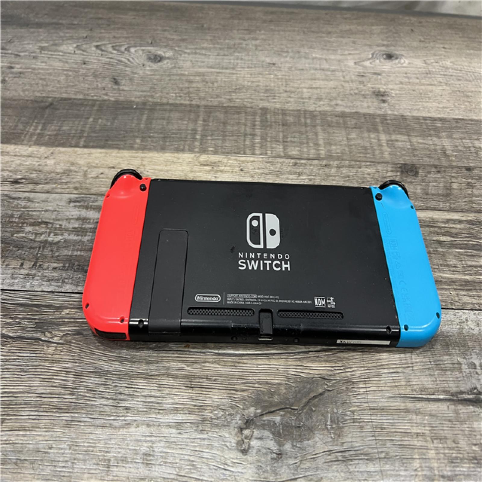 AS-IS Nintendo Switch with Neon Blue and Neon Red Joy-Con